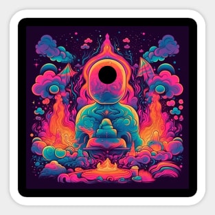 Mindful Kaleidoscope Tee Sticker